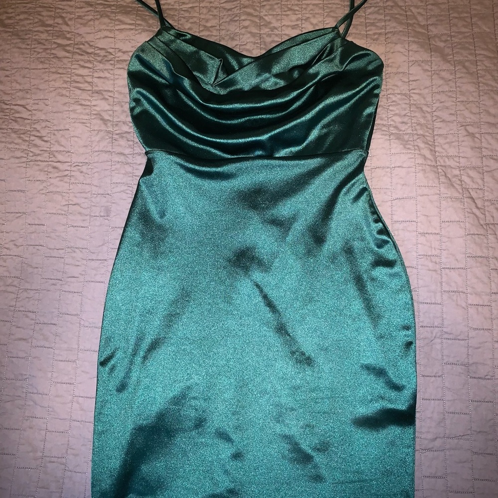 Emerald green Windsor mini dress